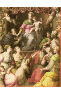 La Madonna consegna il rosario a S. Domenico